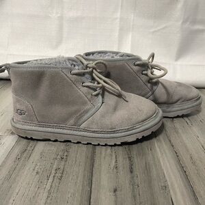 Grey fluffy Uggs